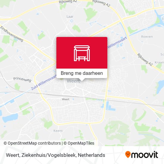 Weert, Ziekenhuis/Vogelsbleek kaart