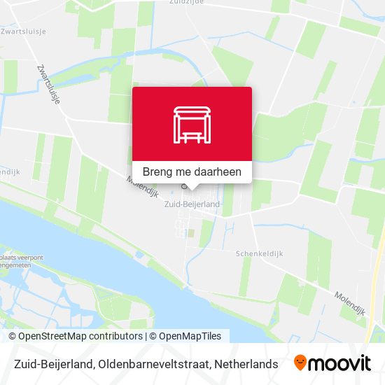 Zuid-Beijerland, Oldenbarneveltstraat kaart