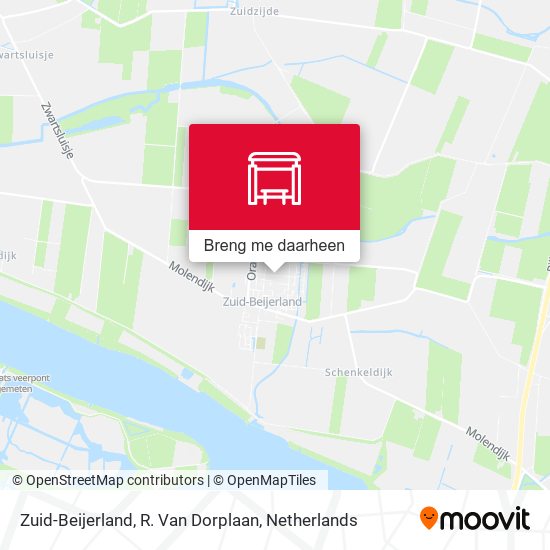 Zuid-Beijerland, R. Van Dorplaan kaart