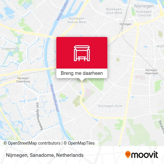 Nijmegen, Sanadome kaart