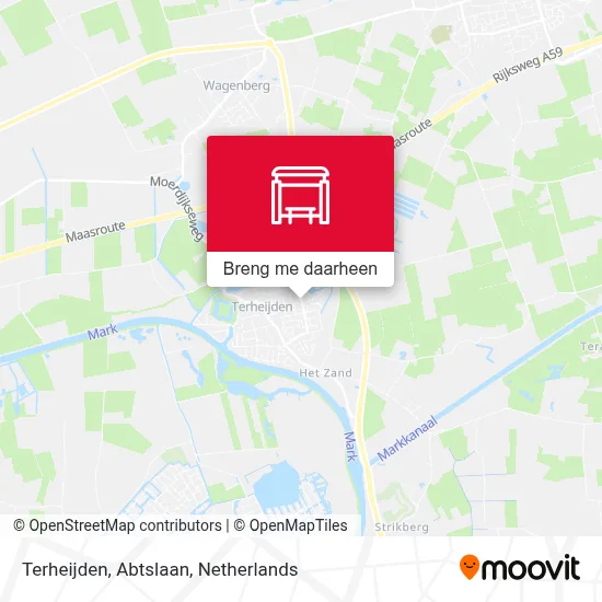 Terheijden, Abtslaan kaart