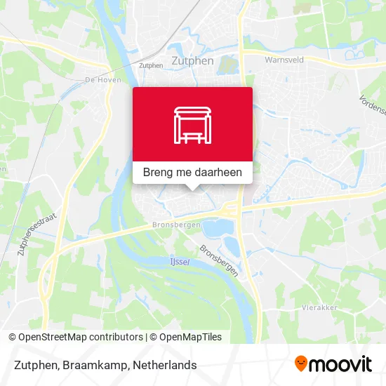 Zutphen, Braamkamp kaart
