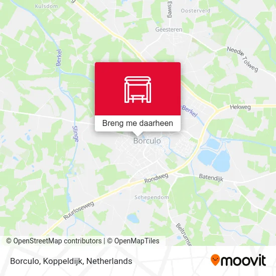 Borculo, Koppeldijk kaart