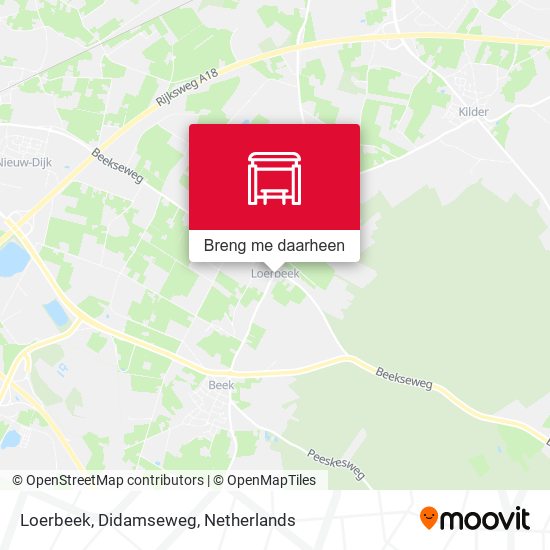 Loerbeek, Didamseweg kaart