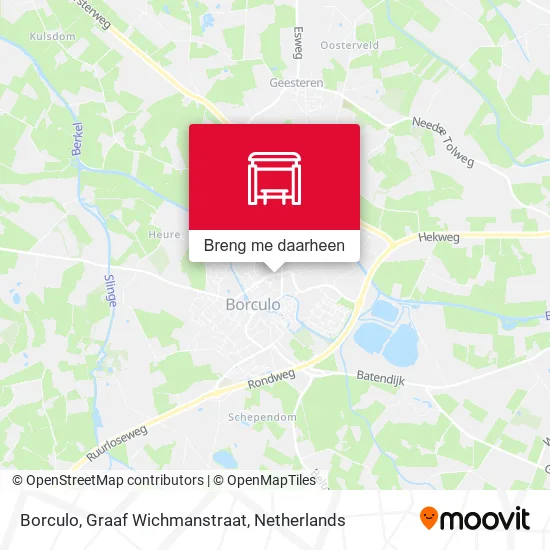 Borculo, Graaf Wichmanstraat kaart