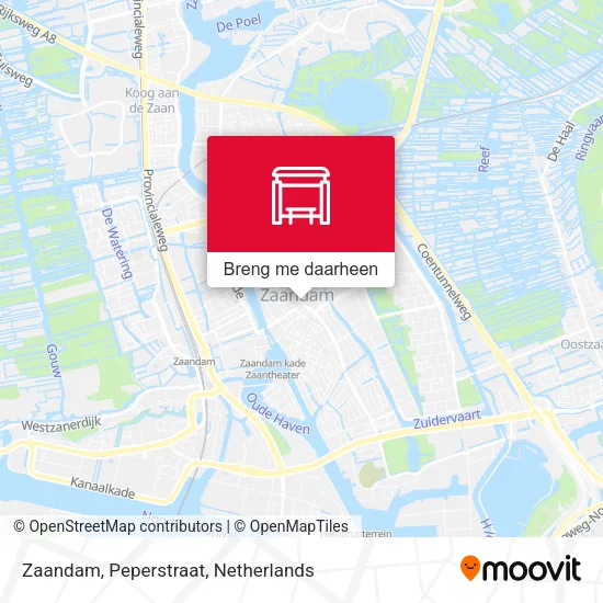 Zaandam, Peperstraat kaart