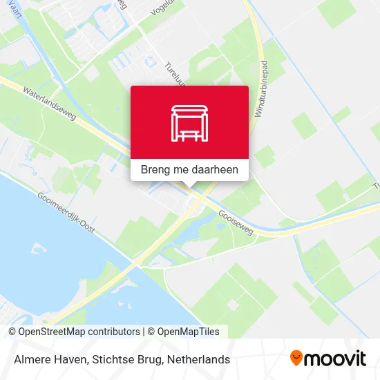 Almere Haven, Stichtse Brug kaart