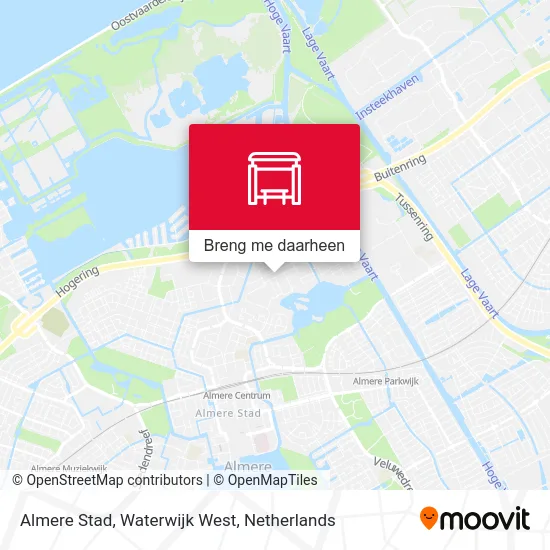 Almere Stad, Waterwijk West kaart