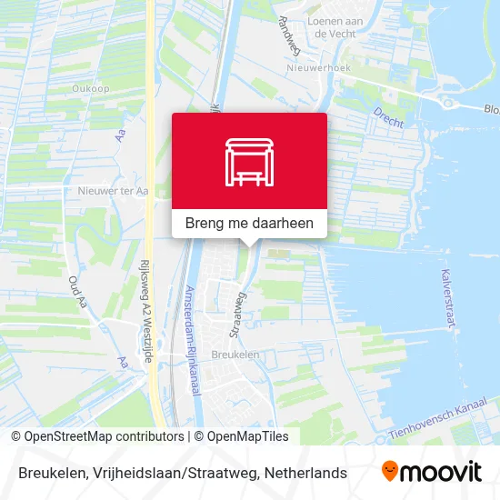 Breukelen, Vrijheidslaan / Straatweg kaart