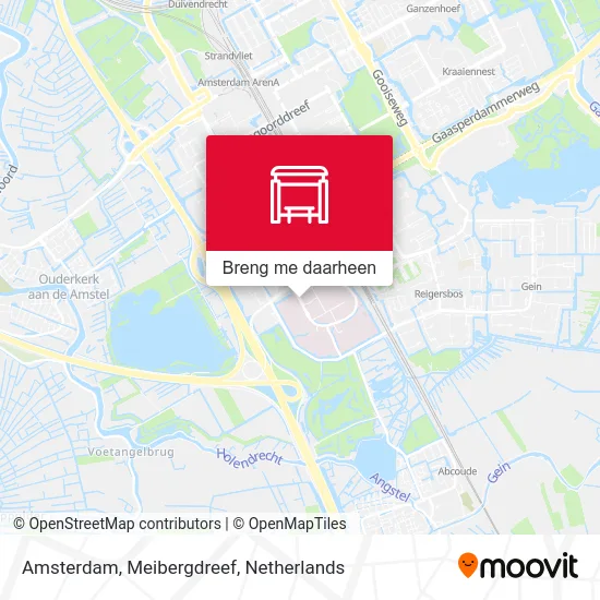 Amsterdam, Meibergdreef kaart
