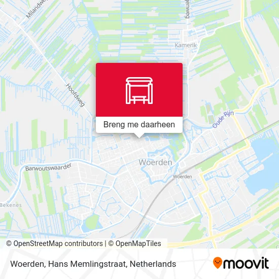 Woerden, Hans Memlingstraat kaart