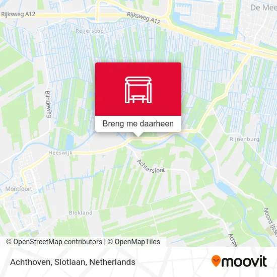 Achthoven, Slotlaan kaart