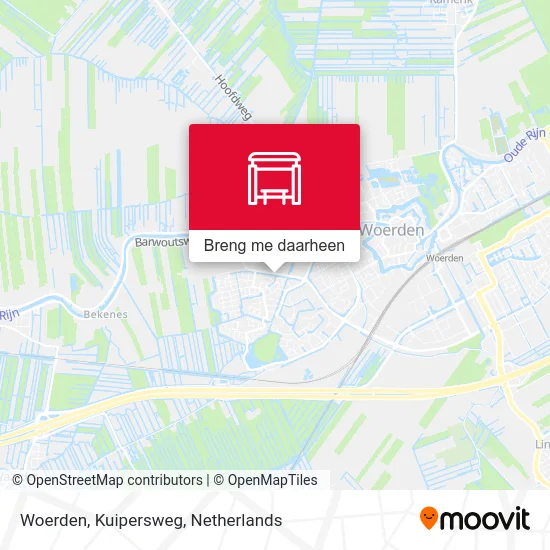 Woerden, Kuipersweg kaart