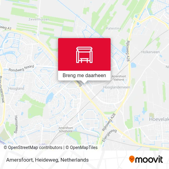 Amersfoort, Heideweg kaart