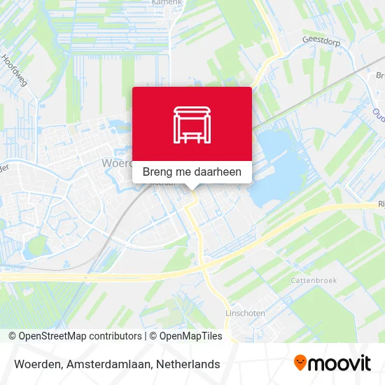 Woerden, Amsterdamlaan kaart