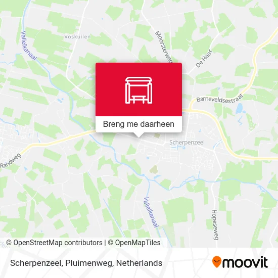 Scherpenzeel, Pluimenweg kaart