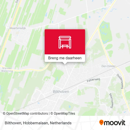 Bilthoven, Hobbemalaan kaart