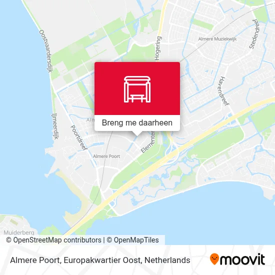 Almere Poort, Europakwartier Oost kaart
