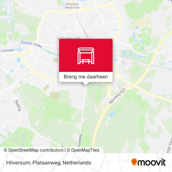 Hilversum, Plataanweg kaart