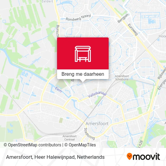 Amersfoort, Heer Halewijnpad kaart