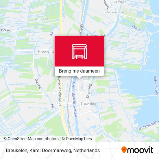 Breukelen, Karel Doormanweg kaart