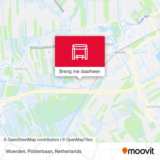 Woerden, Polderbaan kaart