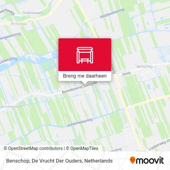 Benschop, De Vrucht Der Ouders kaart