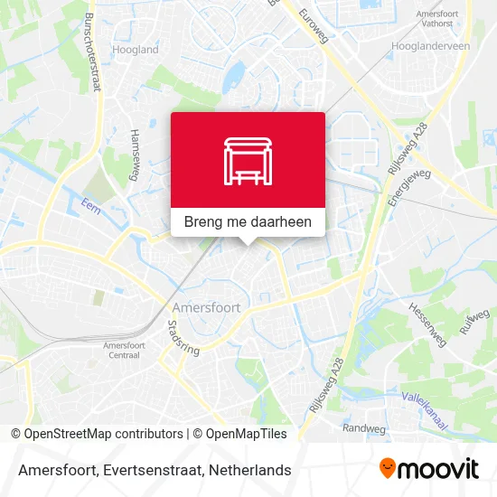Amersfoort, Evertsenstraat kaart