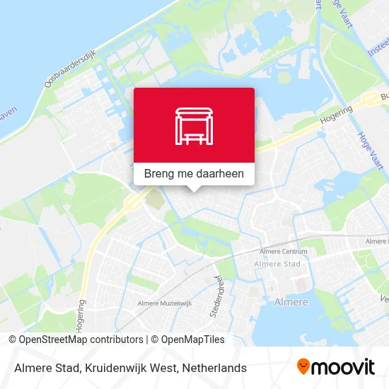 Almere Stad, Kruidenwijk West kaart