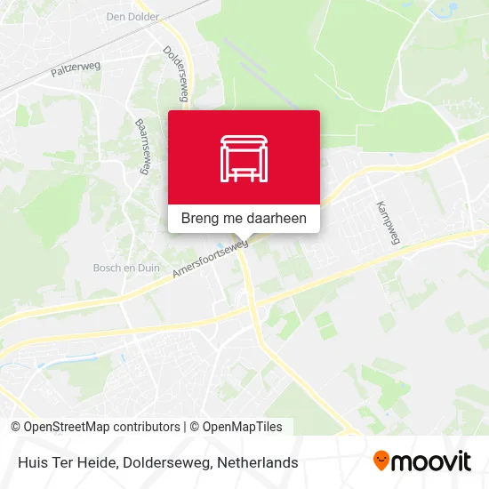 Huis Ter Heide, Dolderseweg kaart