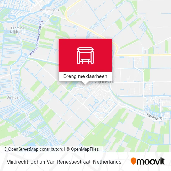 Mijdrecht, Johan Van Renessestraat kaart