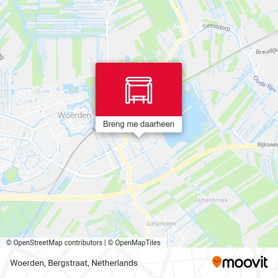 Woerden, Bergstraat kaart