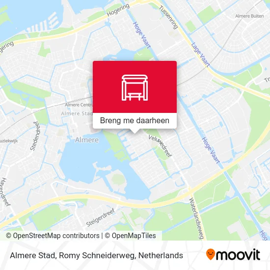 Almere Stad, Romy Schneiderweg kaart