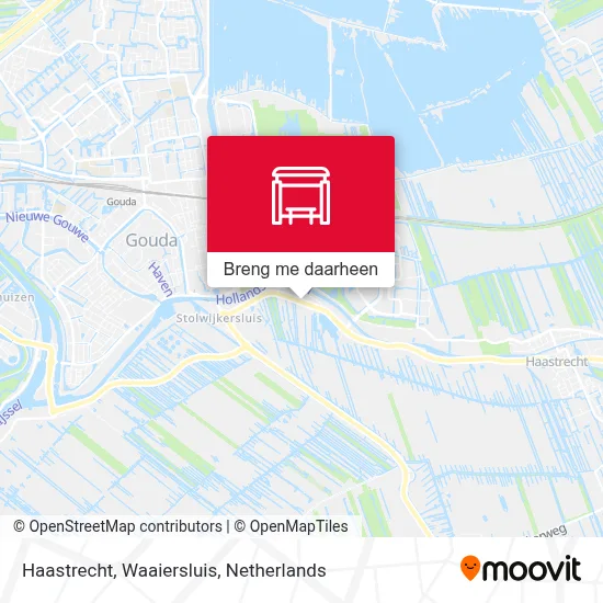 Haastrecht, Waaiersluis kaart