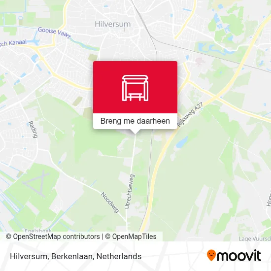 Hilversum, Berkenlaan kaart