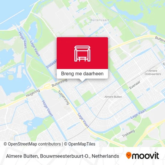 Almere Buiten, Bouwmeesterbuurt-O. kaart