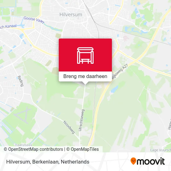 Hilversum, Berkenlaan kaart