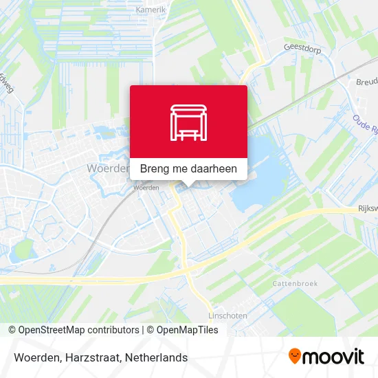 Woerden, Harzstraat kaart