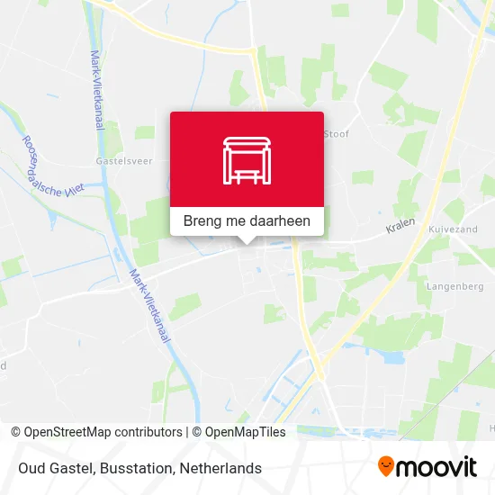 Oud Gastel, Busstation kaart