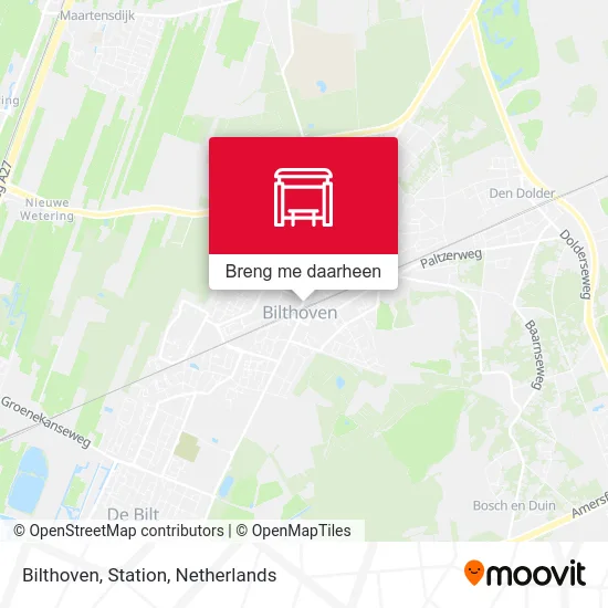 Bilthoven, Station kaart