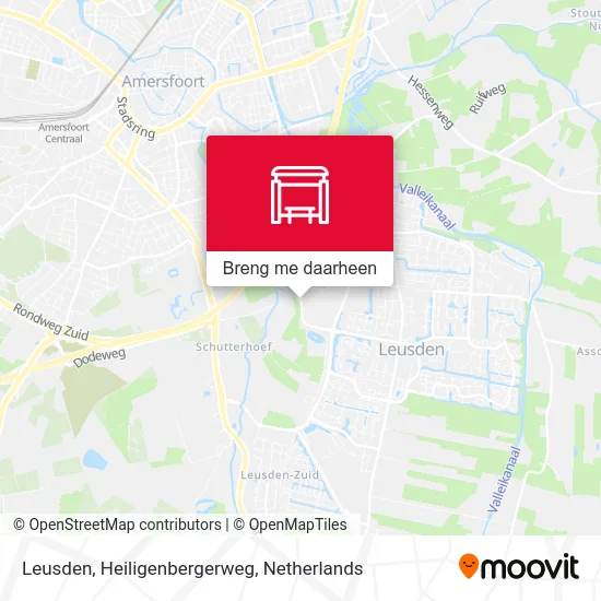 Leusden, Heiligenbergerweg kaart