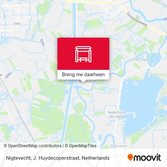 Nigtevecht, J. Huydecoperstraat kaart