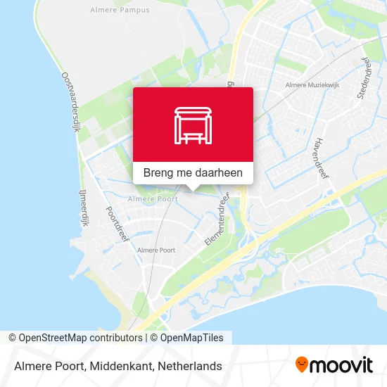 Almere Poort, Middenkant kaart