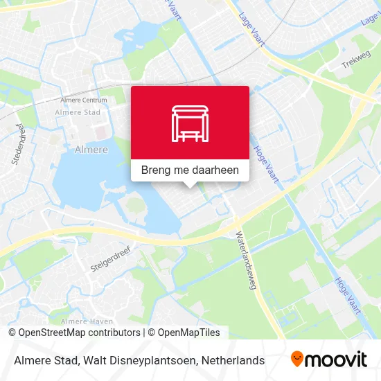 Almere Stad, Walt Disneyplantsoen kaart