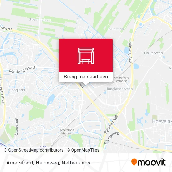 Amersfoort, Heideweg kaart