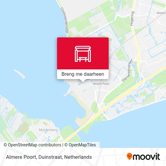 Almere Poort, Duinstraat kaart