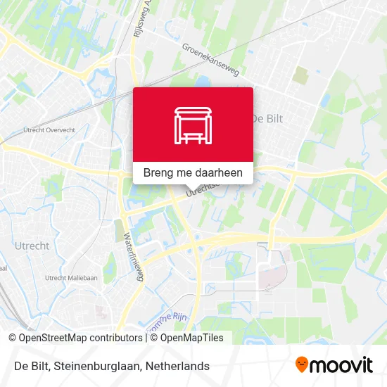De Bilt, Steinenburglaan kaart