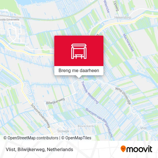 Vlist, Bilwijkerweg kaart