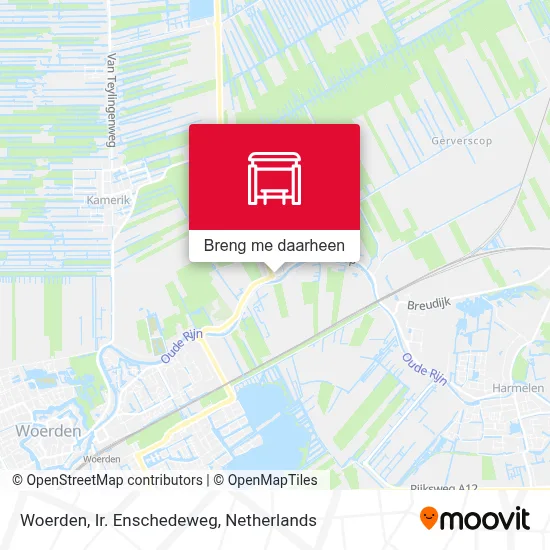 Woerden, Ir. Enschedeweg kaart