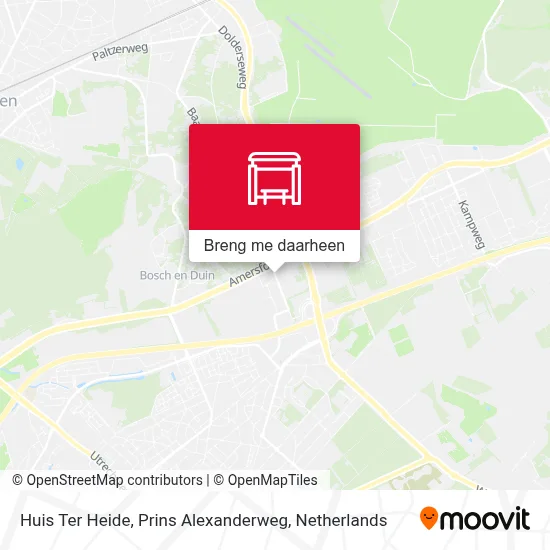 Huis Ter Heide, Prins Alexanderweg kaart